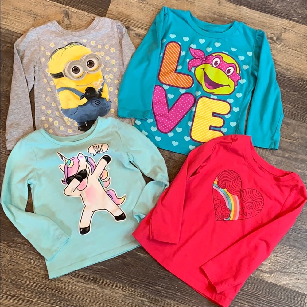 Toddler girls shirt lot